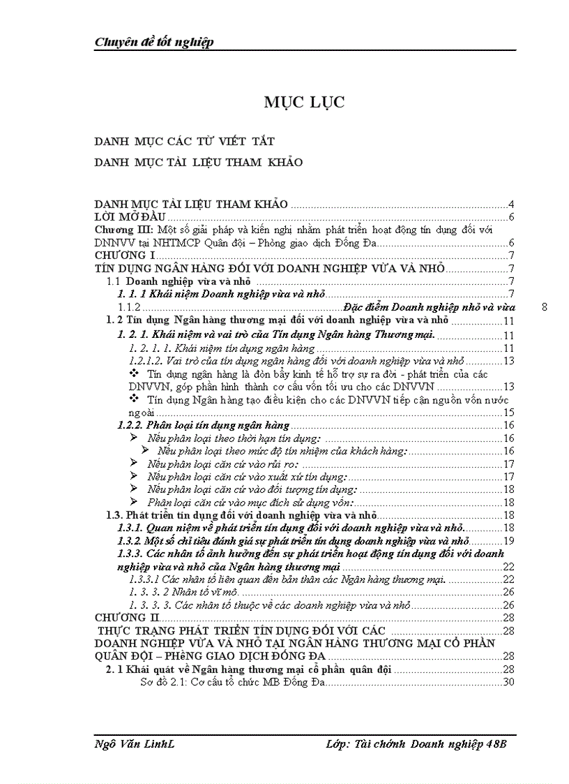 image for page Phát triển hoạt động tín dụng đối với các doanh nghiệp vừa và nhỏ tại Ngân hàng thương mại cổ phần quân đội phòng giao dịch Đống Đa