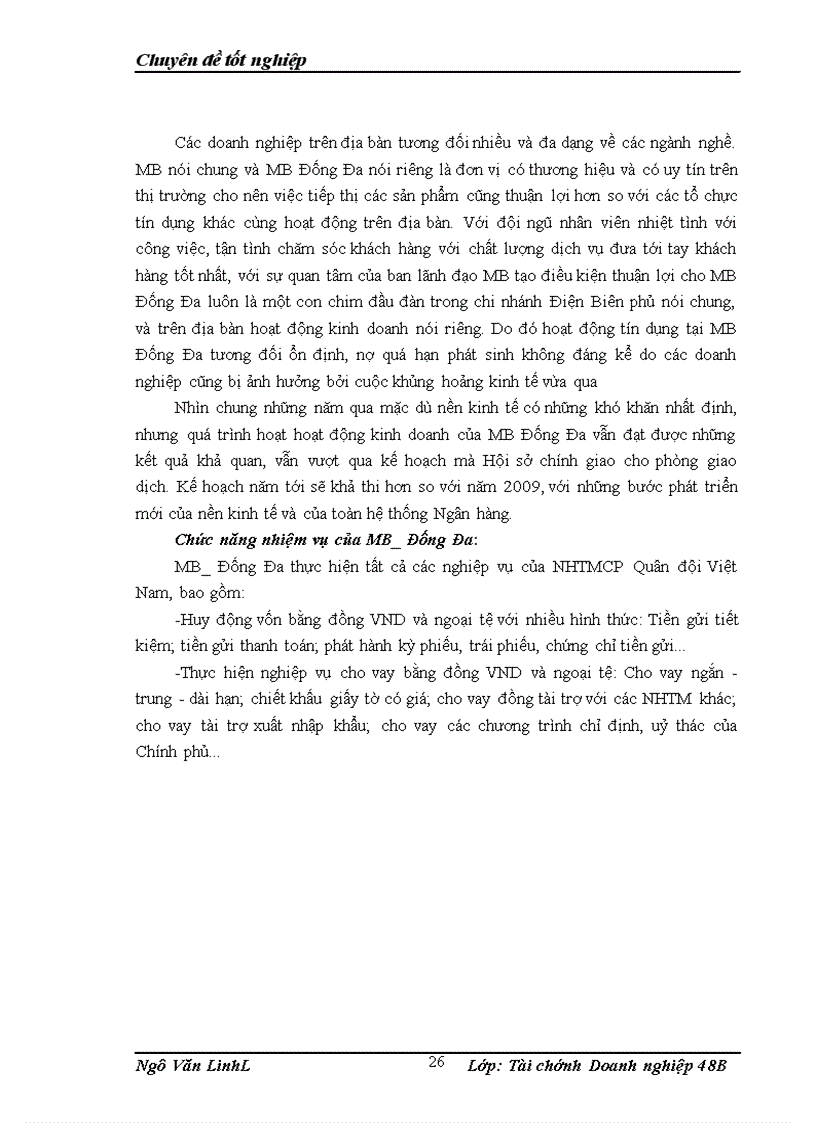 image for page Phát triển hoạt động tín dụng đối với các doanh nghiệp vừa và nhỏ tại Ngân hàng thương mại cổ phần quân đội phòng giao dịch Đống Đa