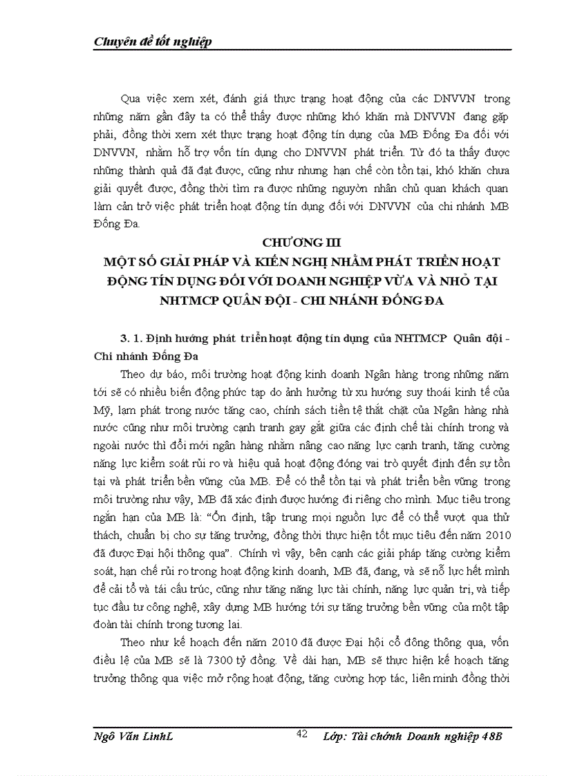 image for page Phát triển hoạt động tín dụng đối với các doanh nghiệp vừa và nhỏ tại Ngân hàng thương mại cổ phần quân đội phòng giao dịch Đống Đa