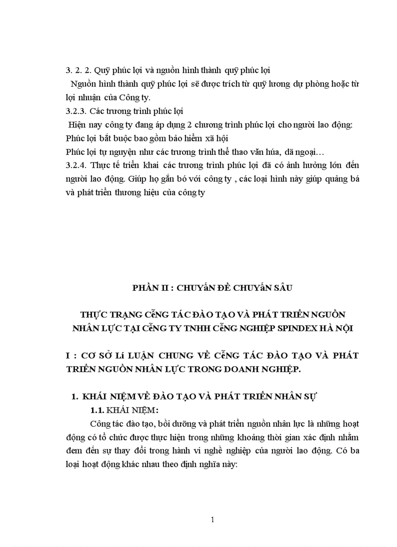 image for page Thực trạng công tác đào tạo và phát triển nhân sự của Công Ty TNHH Công Nghiệp Spindex Hà Nội 1