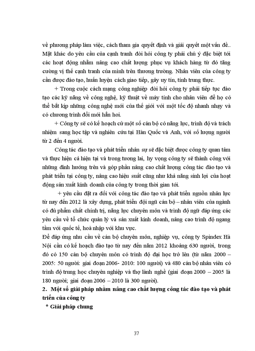 image for page Thực trạng công tác đào tạo và phát triển nhân sự của Công Ty TNHH Công Nghiệp Spindex Hà Nội 1