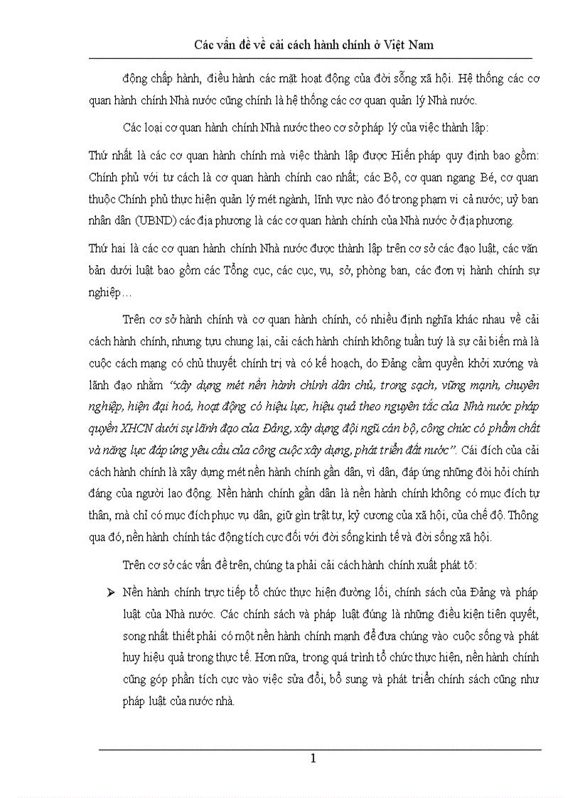 image for page Các vấn đề về cải cách hành chính ở Việt Nam 1