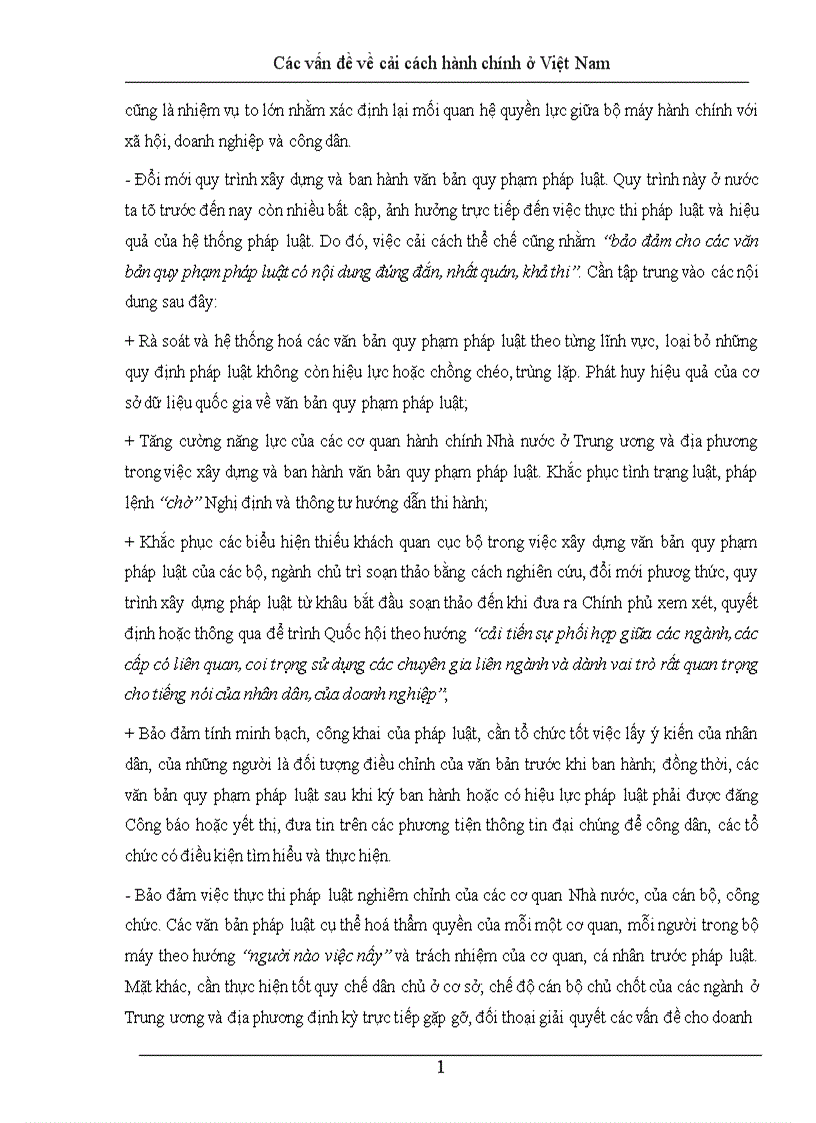 image for page Các vấn đề về cải cách hành chính ở Việt Nam 1