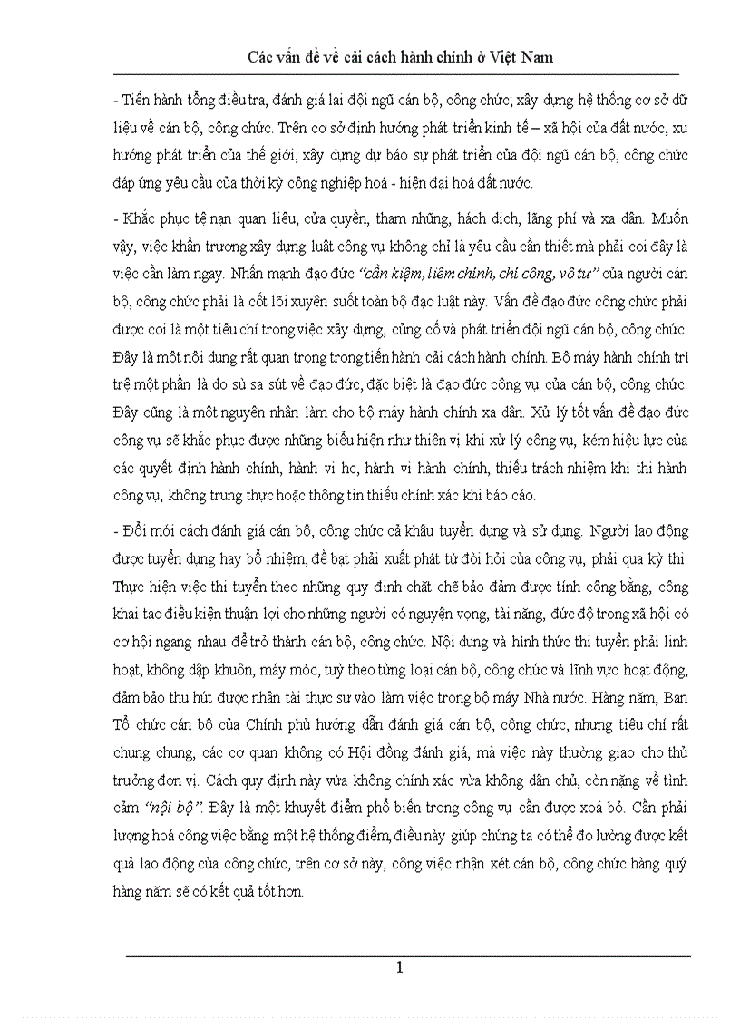 image for page Các vấn đề về cải cách hành chính ở Việt Nam 1