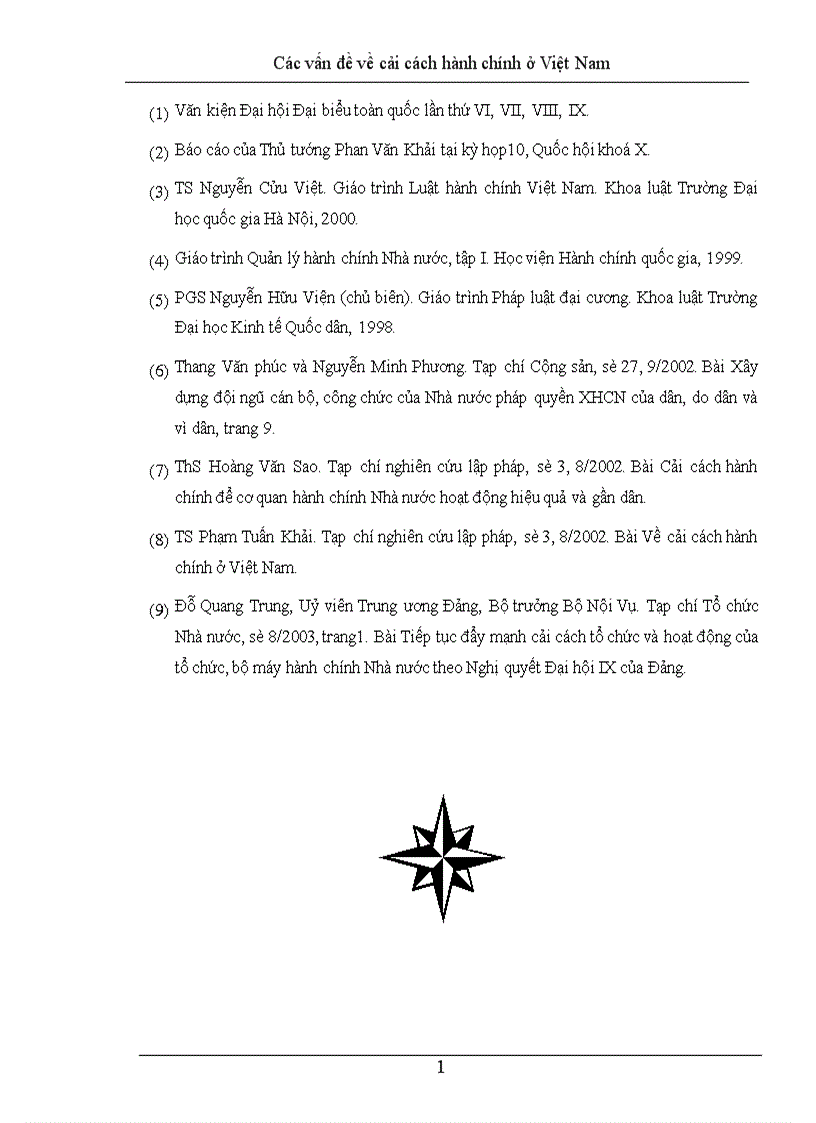 image for page Các vấn đề về cải cách hành chính ở Việt Nam 1