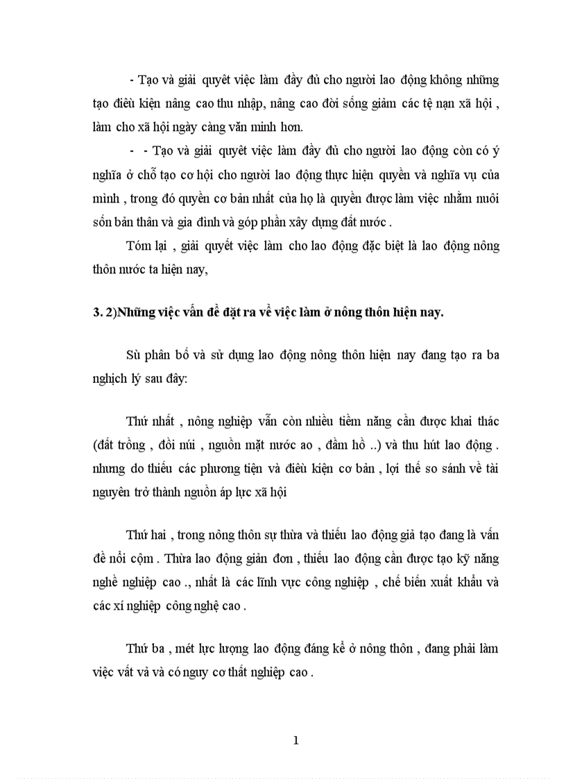 image for page Một số giải phát để giải quyết việc làm cho lao động nông thôn nước ta hiện nay