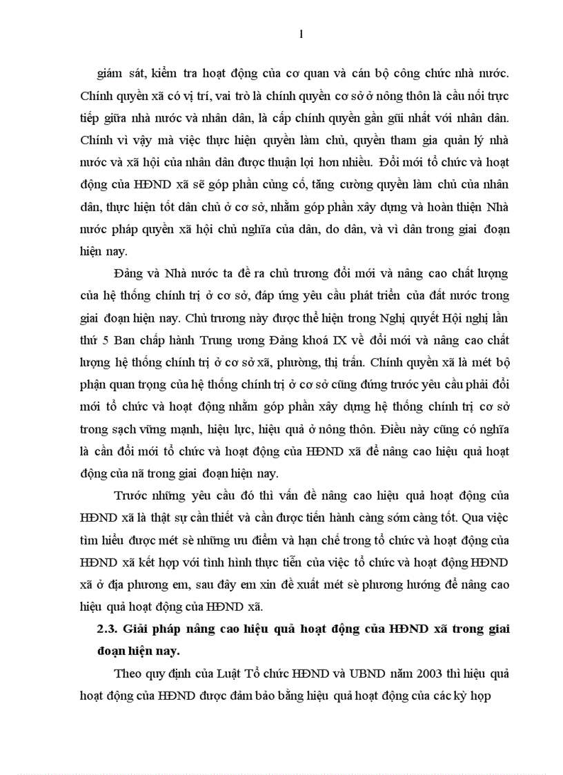 image for page Nâng cao hiệu quả hoạt động của HĐND xã