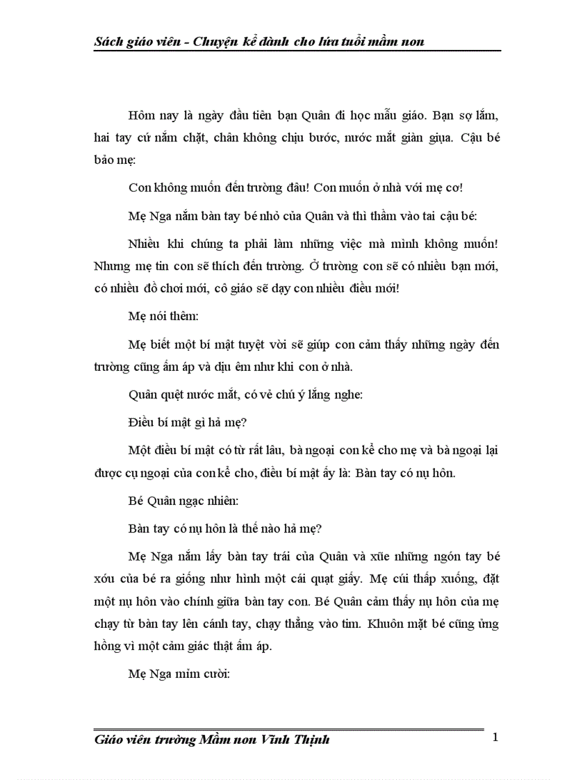 image for page Sách Chuyện kể dành cho lứa tuổi mầm non