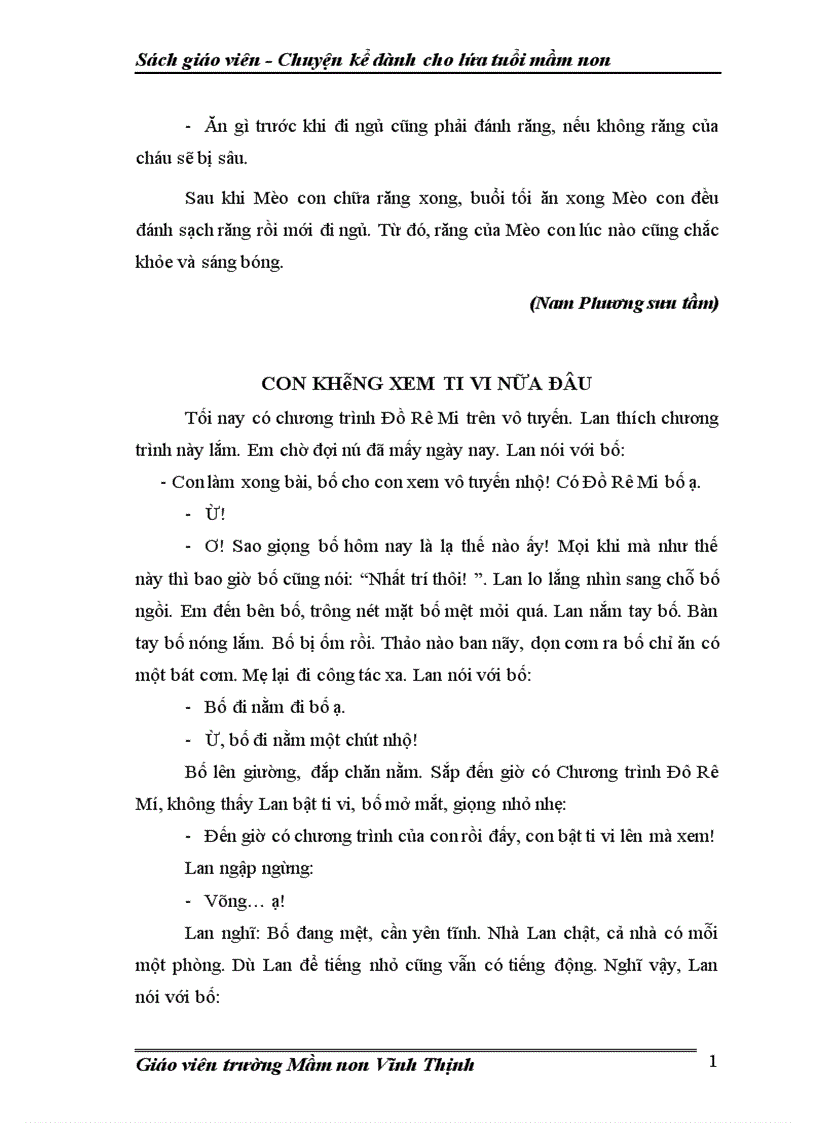 image for page Sách Chuyện kể dành cho lứa tuổi mầm non