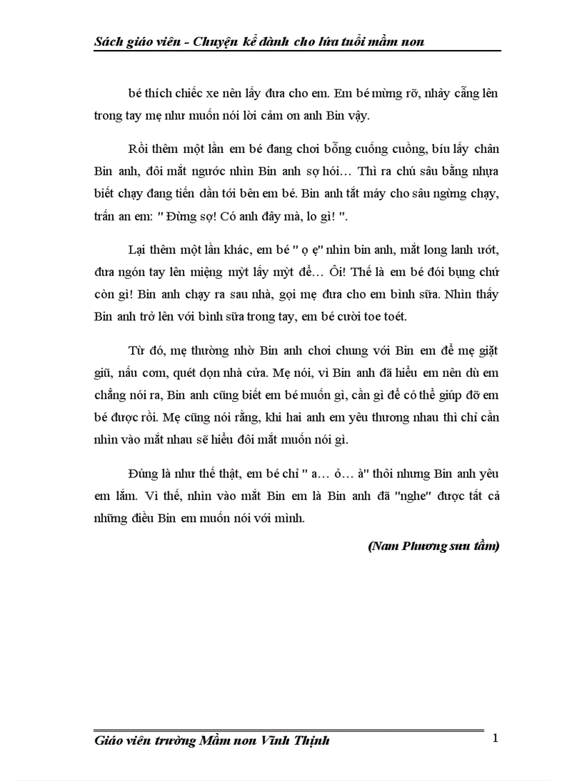 image for page Sách Chuyện kể dành cho lứa tuổi mầm non