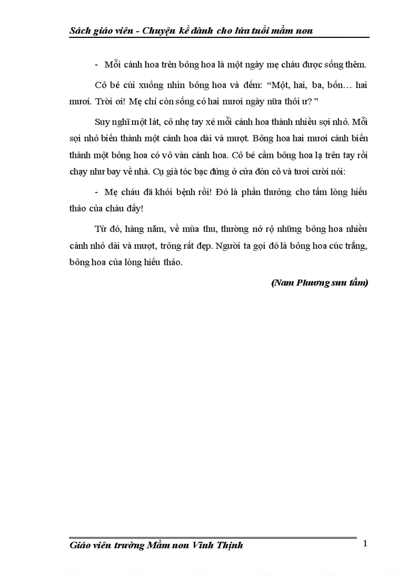 image for page Sách Chuyện kể dành cho lứa tuổi mầm non