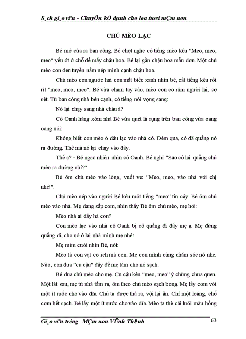 image for page Sách Chuyện kể dành cho lứa tuổi mầm non