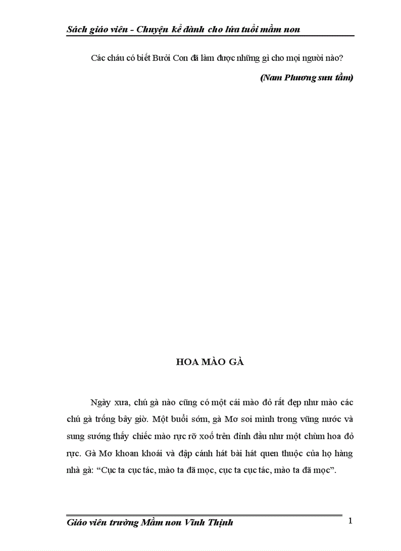 image for page Sách Chuyện kể dành cho lứa tuổi mầm non