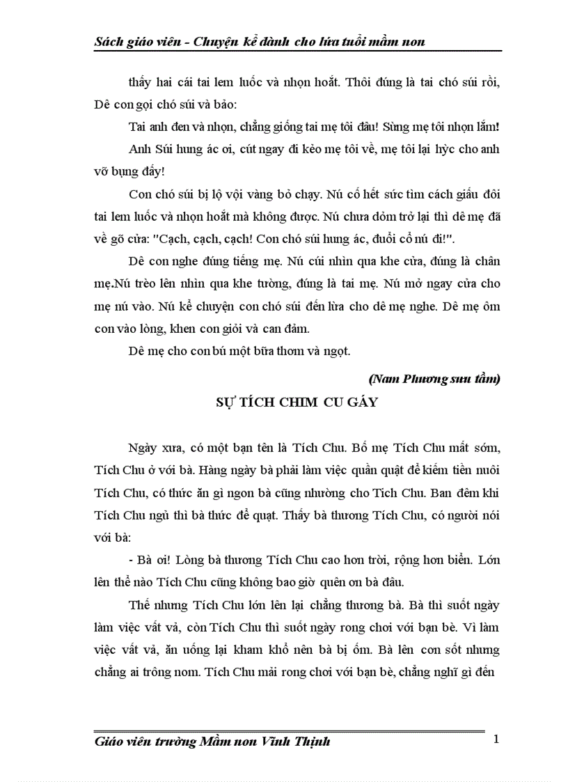 image for page Sách Chuyện kể dành cho lứa tuổi mầm non