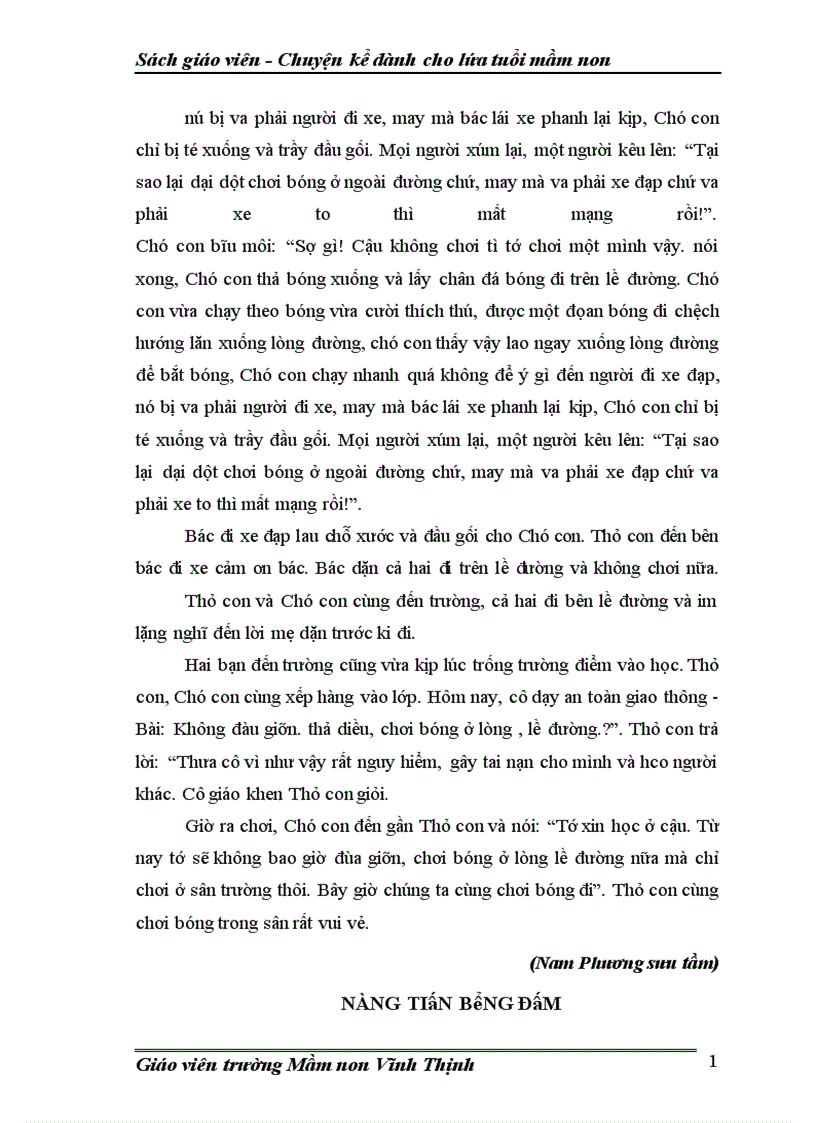 image for page Sách Chuyện kể dành cho lứa tuổi mầm non