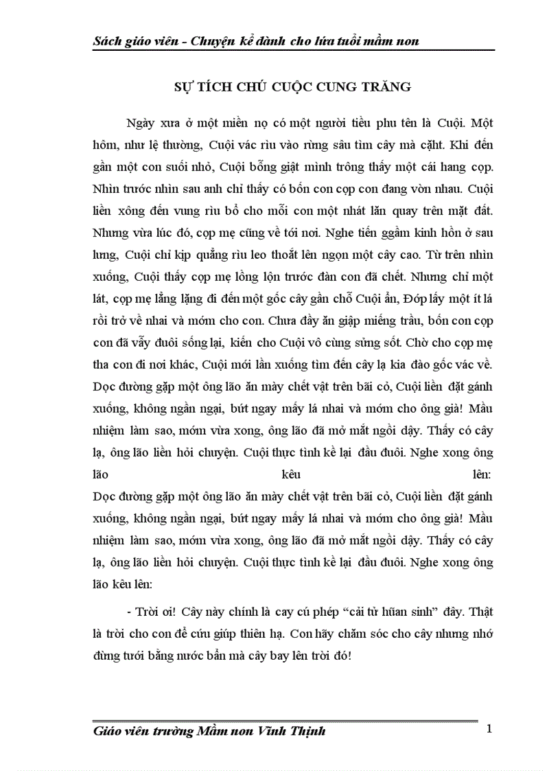 image for page Sách Chuyện kể dành cho lứa tuổi mầm non