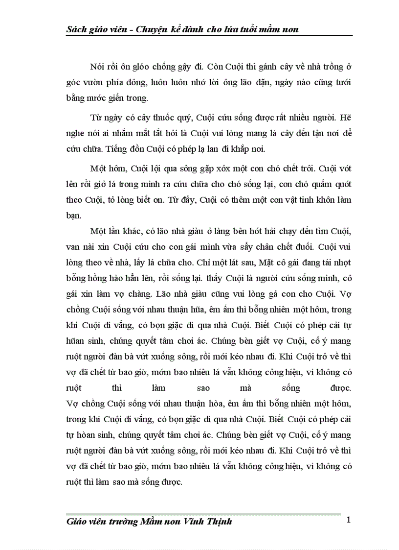 image for page Sách Chuyện kể dành cho lứa tuổi mầm non