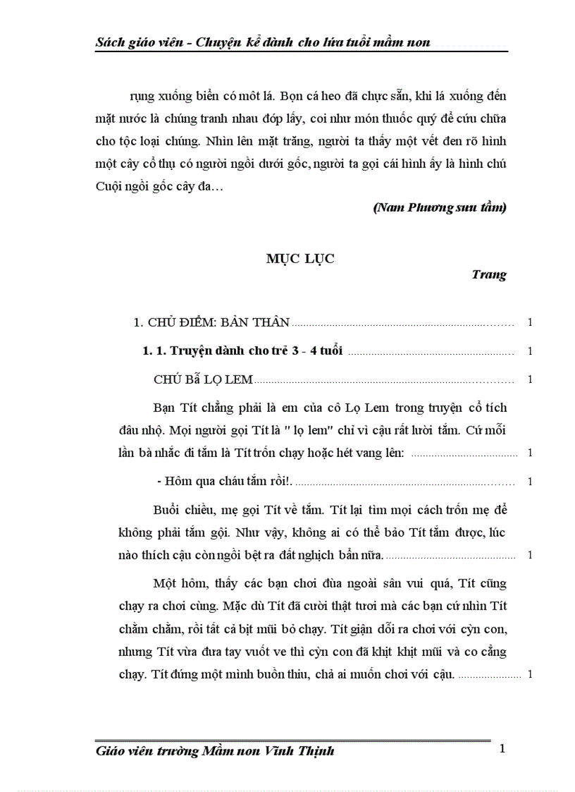 image for page Sách Chuyện kể dành cho lứa tuổi mầm non