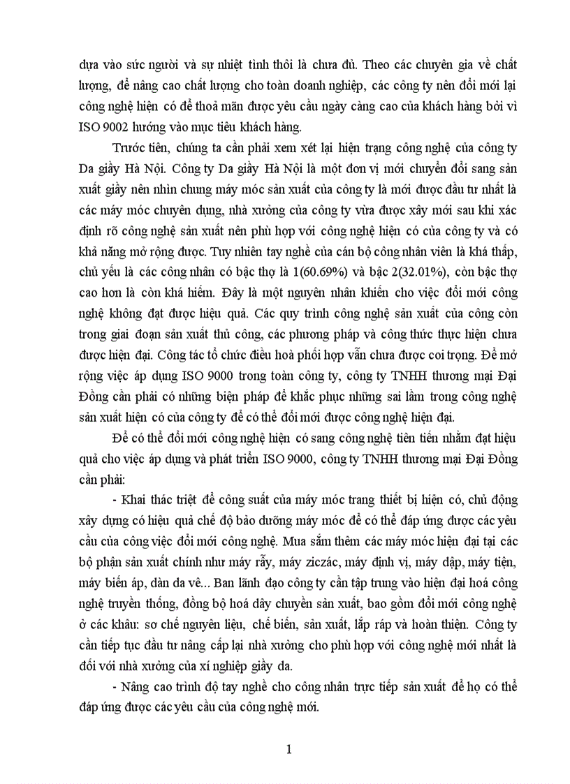 image for page Những biện pháp để duy trì và phát triển việc áp dụng hệ thống quản lý chất lượng theo ISO 9000 ỏ công ty CNHH thương mại Đại Đồng 1