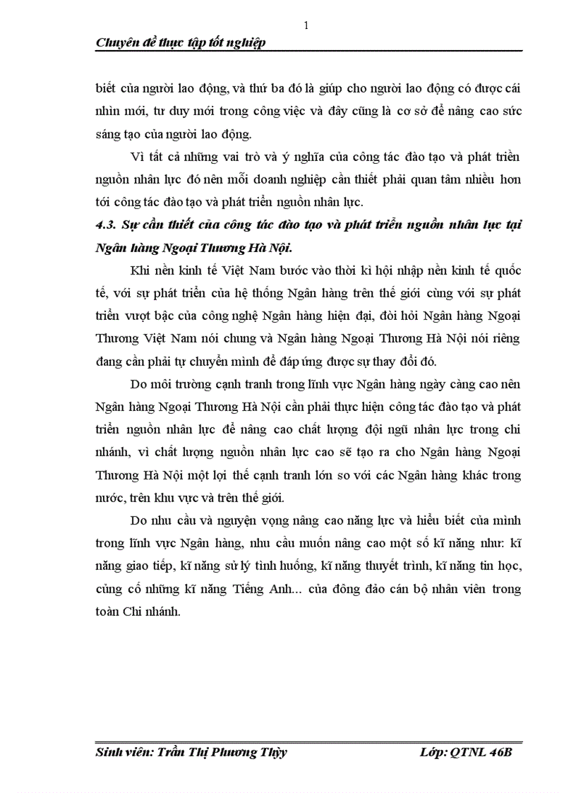 image for page Đào tạo và phát triển nguồn nhân lực tại Ngân hàng Ngoại Thương chi nhánh Hà Nội 1