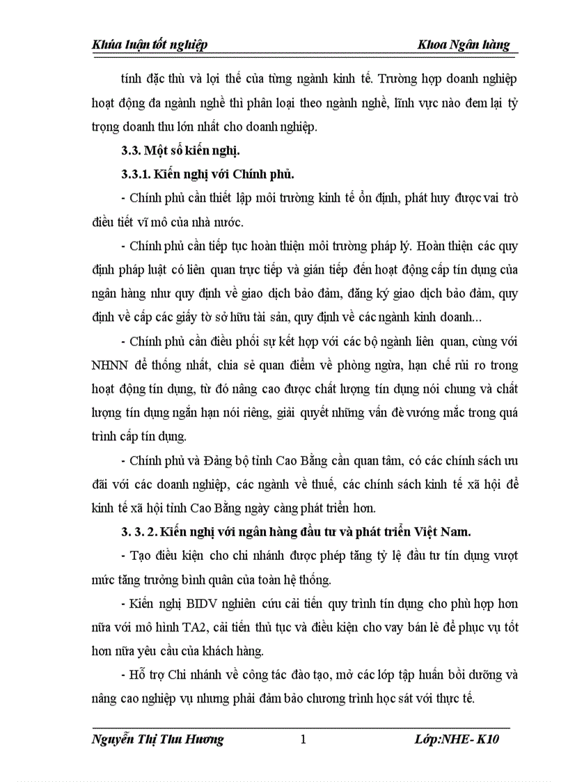 image for page Giải pháp nâng cao chất lượng tín dụng ngắn hạn tại Ngân hàng đầu tư và phát triển tỉnh Cao Bằng 1