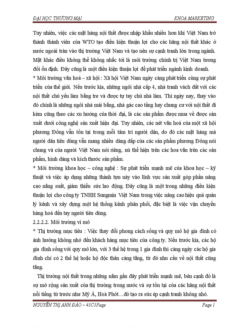 image for page Báo cáo thực tập tổng hợp Phát triển kênh phân phối sản phẩm nội thất của công ty TNHH SUNGMIN Việt Nam trên thị trường Hà Nội và các tỉnh lân cận
