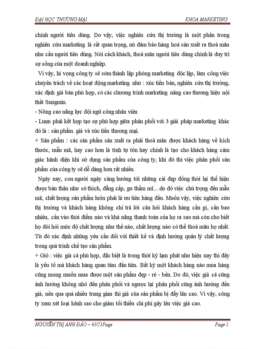 image for page Báo cáo thực tập tổng hợp Phát triển kênh phân phối sản phẩm nội thất của công ty TNHH SUNGMIN Việt Nam trên thị trường Hà Nội và các tỉnh lân cận