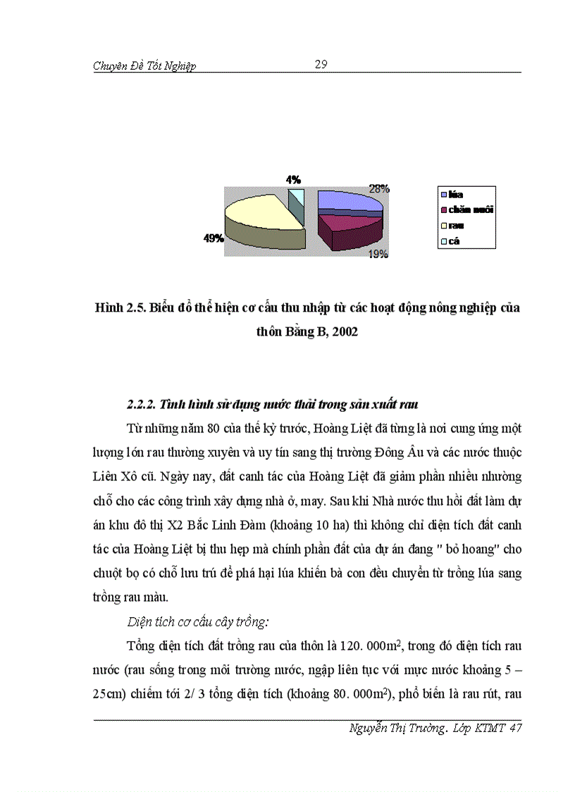 image for page Đánh giá hiệu quả của việc dử sụng nước thải trong sản xuất rau tại thôn Bằng B Hoàng Liệt Hoàng Mai 1