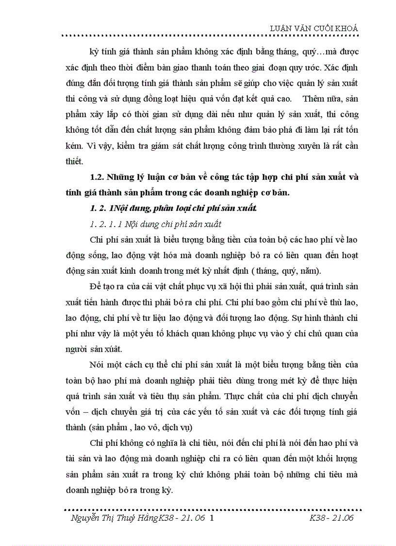 image for page Hoàn thiện kế toán tập hợp chi phí sản xuất và tính giá thành sản phẩm xây lắp tại Công ty xây dựng và phát triển đô thị 1