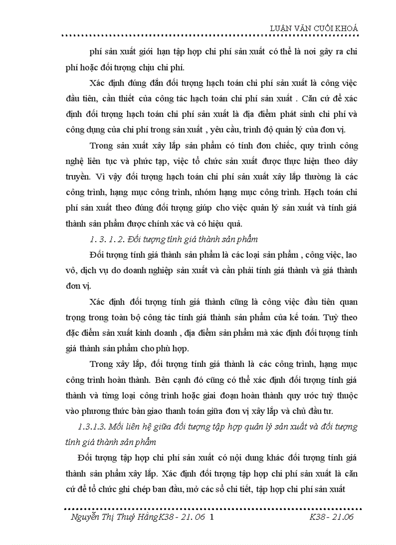 image for page Hoàn thiện kế toán tập hợp chi phí sản xuất và tính giá thành sản phẩm xây lắp tại Công ty xây dựng và phát triển đô thị 1