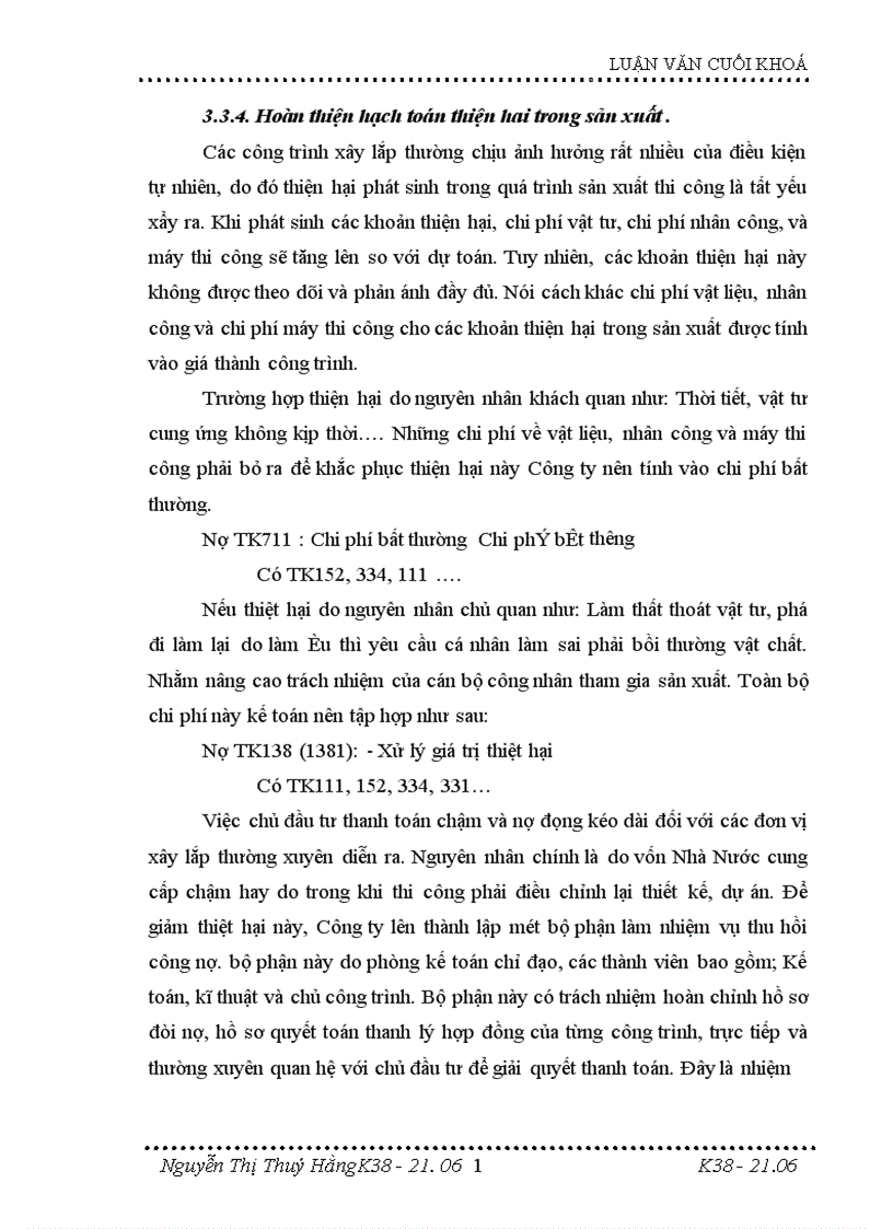 image for page Hoàn thiện kế toán tập hợp chi phí sản xuất và tính giá thành sản phẩm xây lắp tại Công ty xây dựng và phát triển đô thị 1