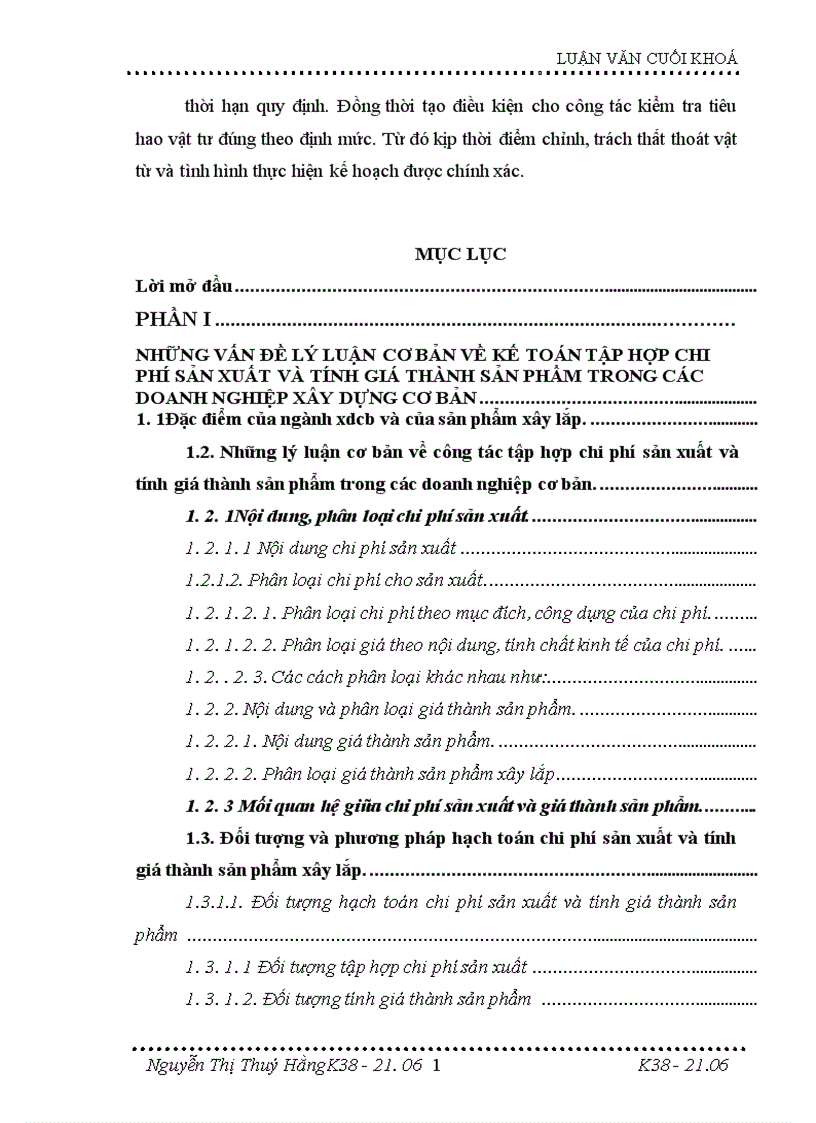 image for page Hoàn thiện kế toán tập hợp chi phí sản xuất và tính giá thành sản phẩm xây lắp tại Công ty xây dựng và phát triển đô thị 1