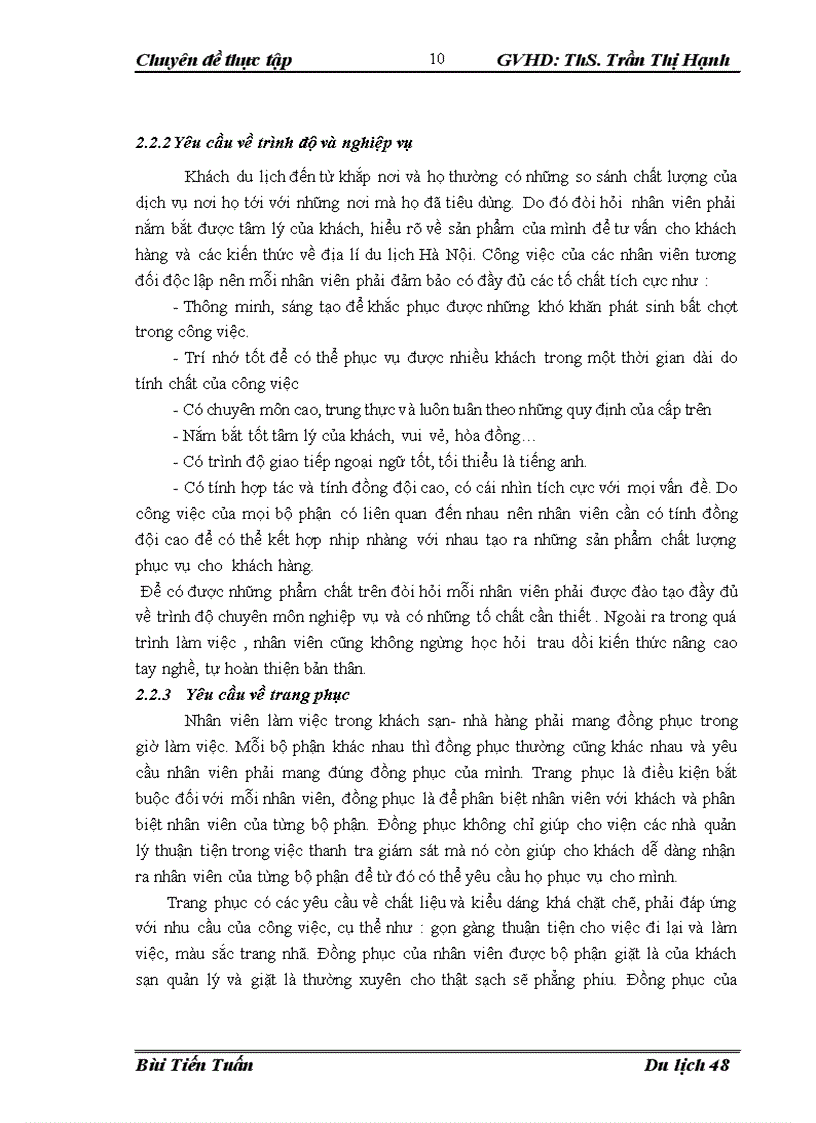 image for page Nâng cao chất lượng đội ngũ lao động của bộ phận bàn tại nhà hàng Hoa Sen 6 thuộc công ty cổ phần du lịch Kim Liên 1