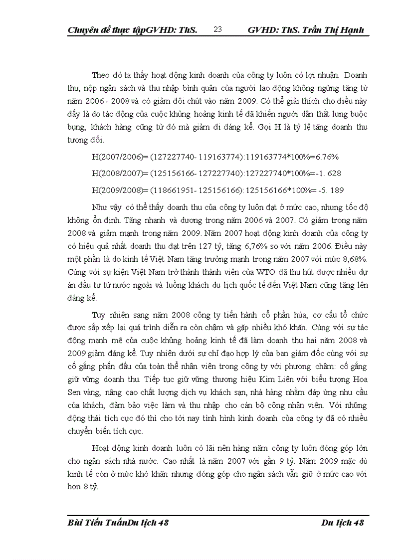 image for page Nâng cao chất lượng đội ngũ lao động của bộ phận bàn tại nhà hàng Hoa Sen 6 thuộc công ty cổ phần du lịch Kim Liên 1