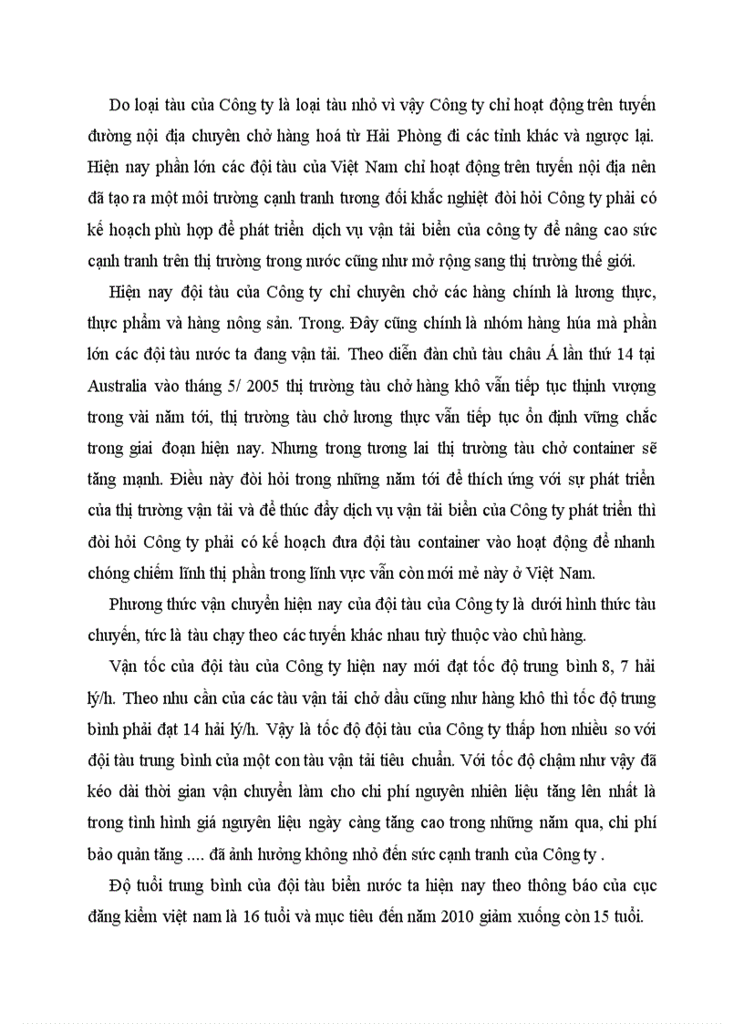 image for page Thực trạng dịch vụ vận tải biển của công ty Vinashin New World 1