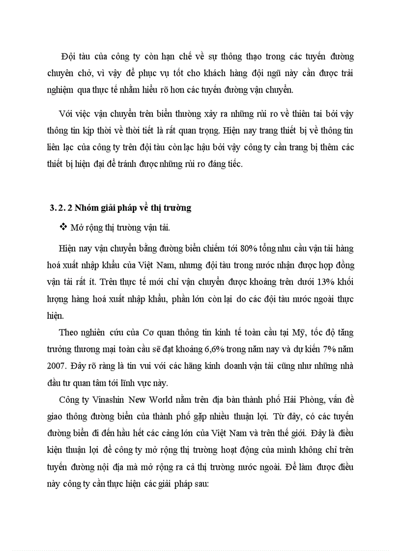 image for page Thực trạng dịch vụ vận tải biển của công ty Vinashin New World 1