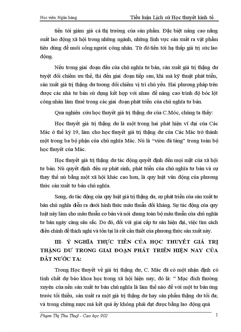 image for page Học thuyết giá trị thặng dư của Các Mác và ý nghĩa của học thuyết giá trị thặng dư trong giai đoạn phát triển hiện nay của đất nước ta