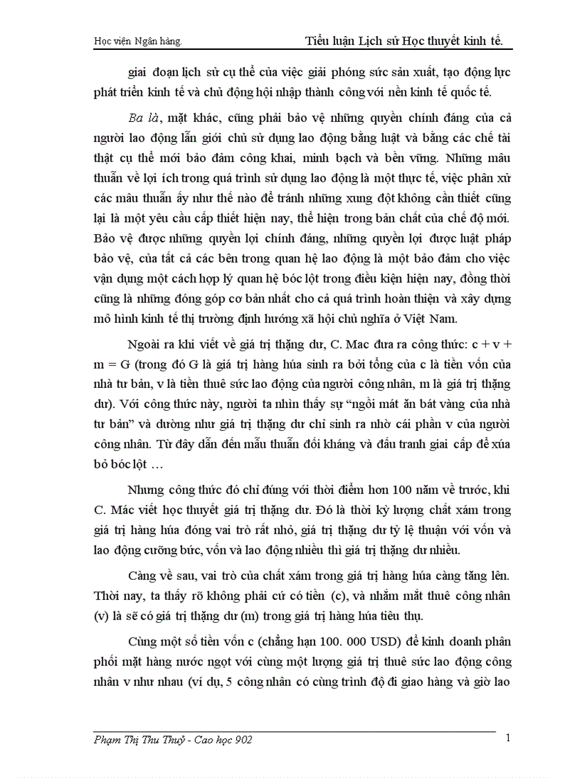 image for page Học thuyết giá trị thặng dư của Các Mác và ý nghĩa của học thuyết giá trị thặng dư trong giai đoạn phát triển hiện nay của đất nước ta
