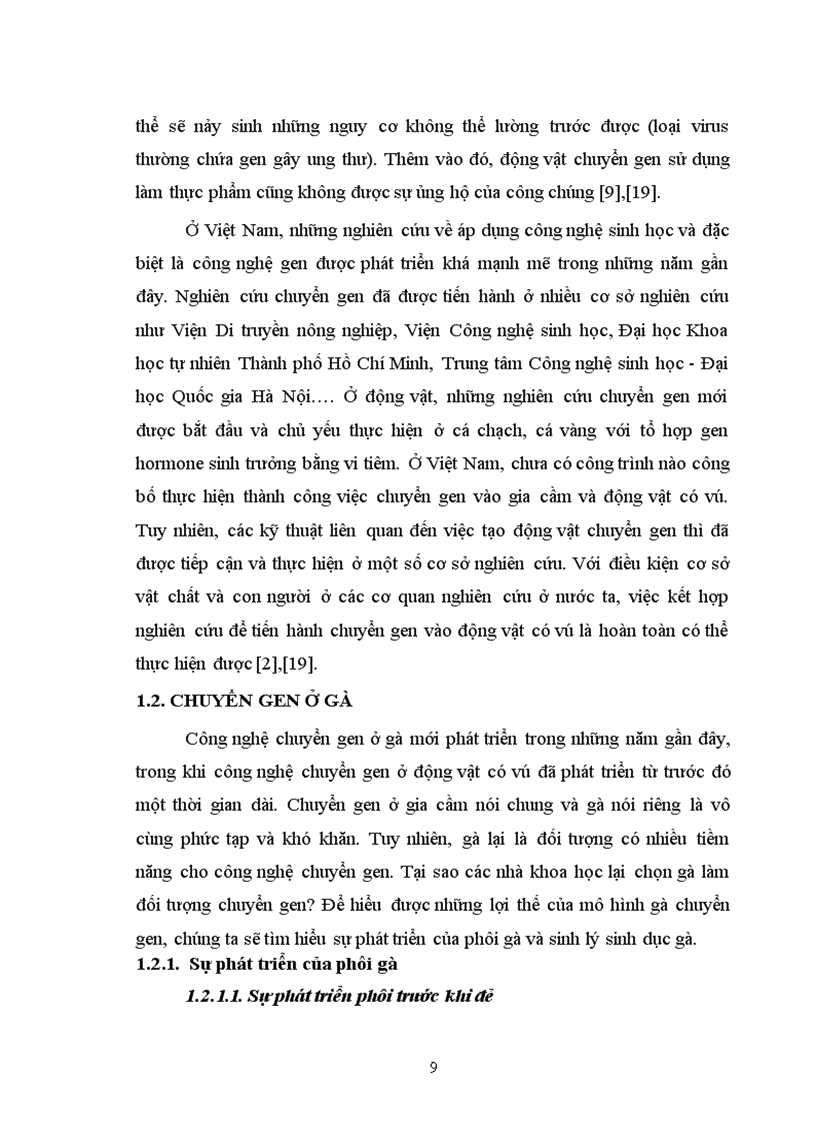 image for page Thử nghiệm chuyển gen GFP trên gà Gallus gallus domesticus sử dụng vector pT2 BH CVpf SB11 bằng phương pháp chuyển gen qua tinh trùng và vi tiêm vào phôi gà 0 giờ ấp