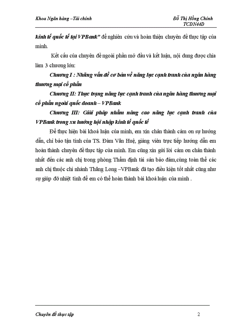 image for page Năng cao nâng lực cạnh tranh trong quá trình hội nhập kinh tế quốc tế tại VPBank