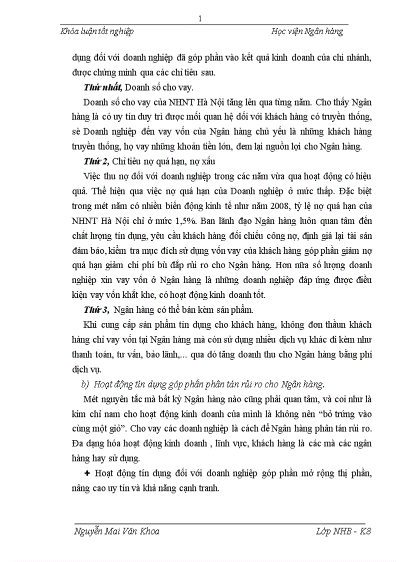 image for page Giải pháp mở rộng tín dụng đối với doanh nghiệp tại Ngân Hàng Ngoại Thương Hà Nội 1
