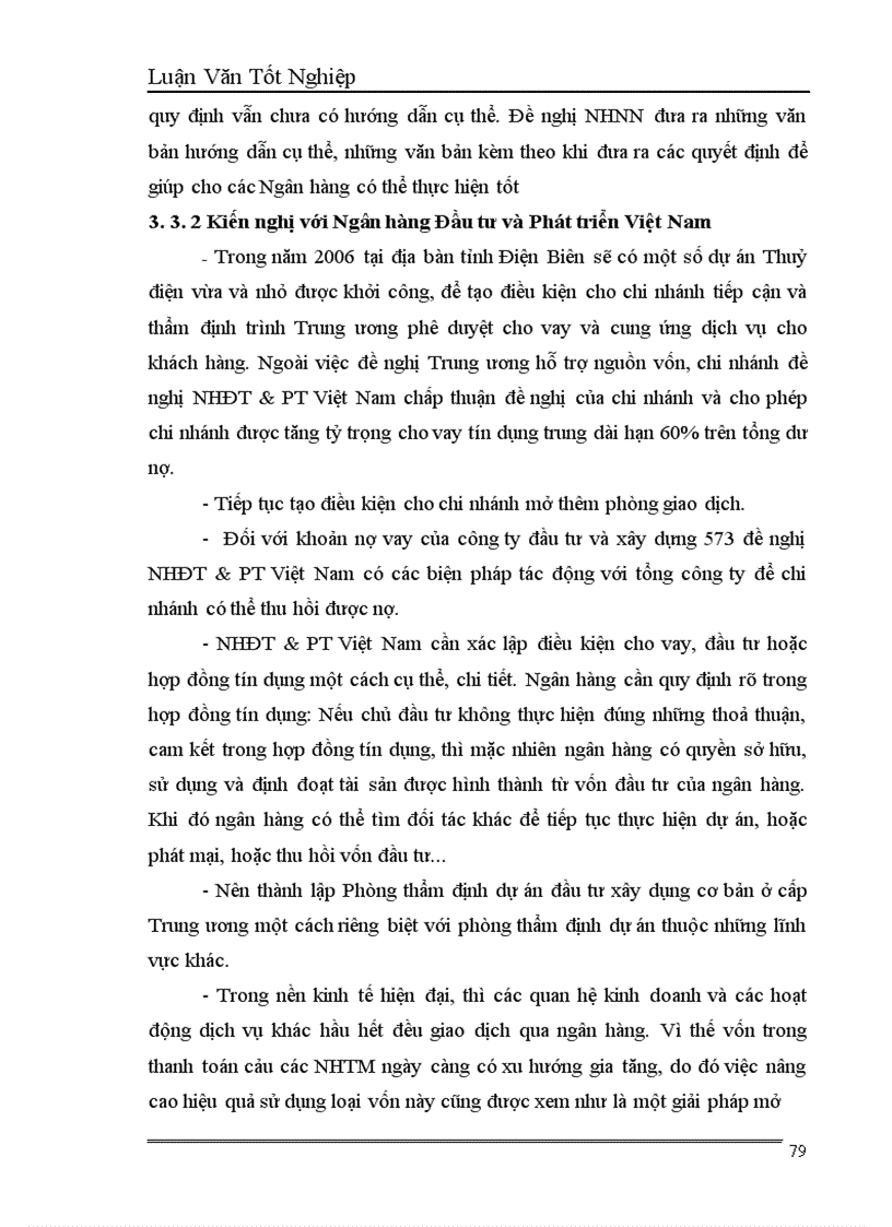 image for page Nâng cao chất lượng tín dụng đối với Doanh nghiệp xây lắp tại Chi nhánh NHĐT PT Điện Biên 1