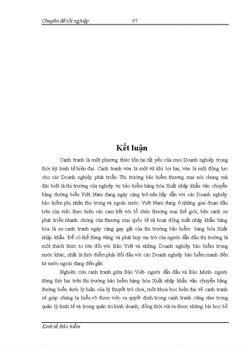 image for page Lý thuyết trò chơi với Bảo Việt và đối thủ cạnh tranh trên thị trường bảo hiểm hàng hóa Xuất nhập khẩu vận chuyển bằng đường biển 1