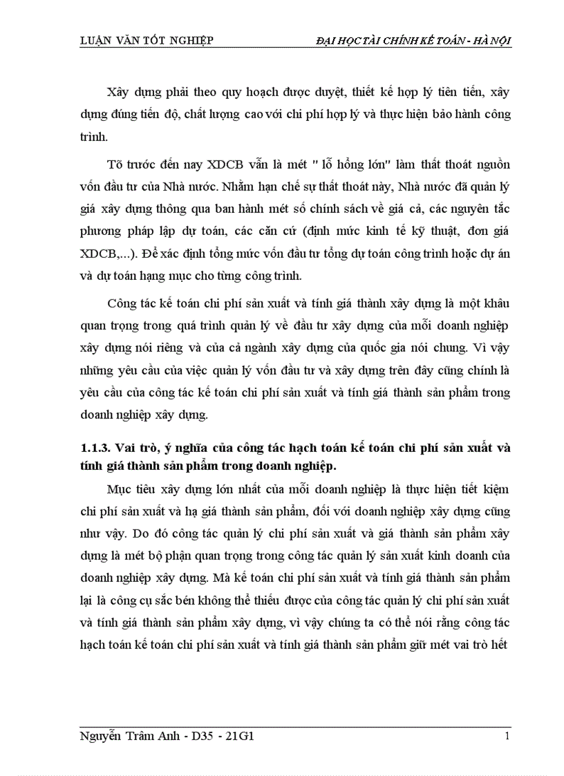 image for page Tổ chức công tác kế toán xác định chi phí sản xuất và tính giá thành sản phẩm 1