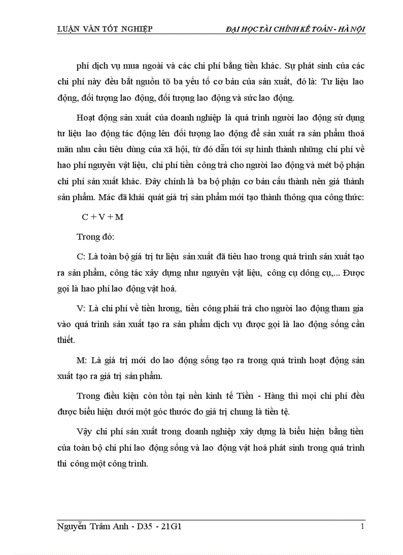 image for page Tổ chức công tác kế toán xác định chi phí sản xuất và tính giá thành sản phẩm 1