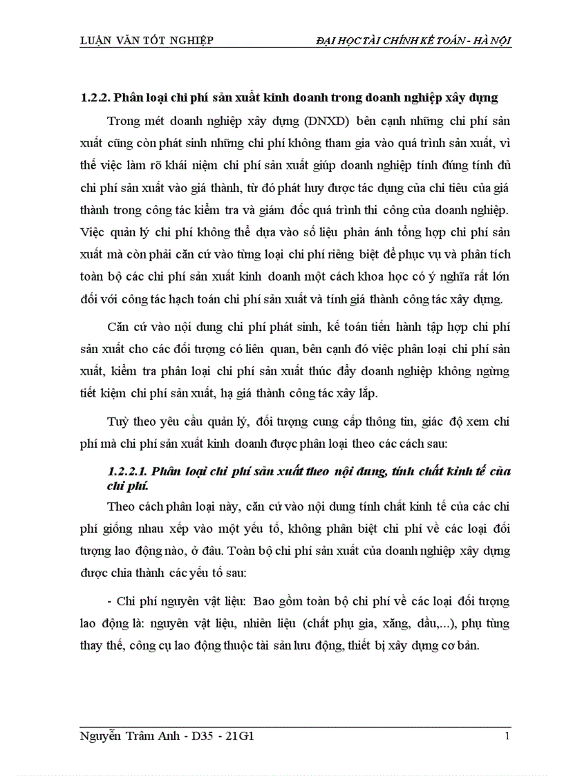 image for page Tổ chức công tác kế toán xác định chi phí sản xuất và tính giá thành sản phẩm 1