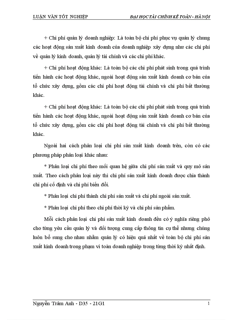 image for page Tổ chức công tác kế toán xác định chi phí sản xuất và tính giá thành sản phẩm 1