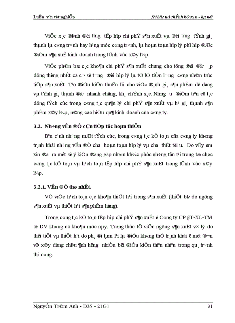 image for page Tổ chức công tác kế toán xác định chi phí sản xuất và tính giá thành sản phẩm 1