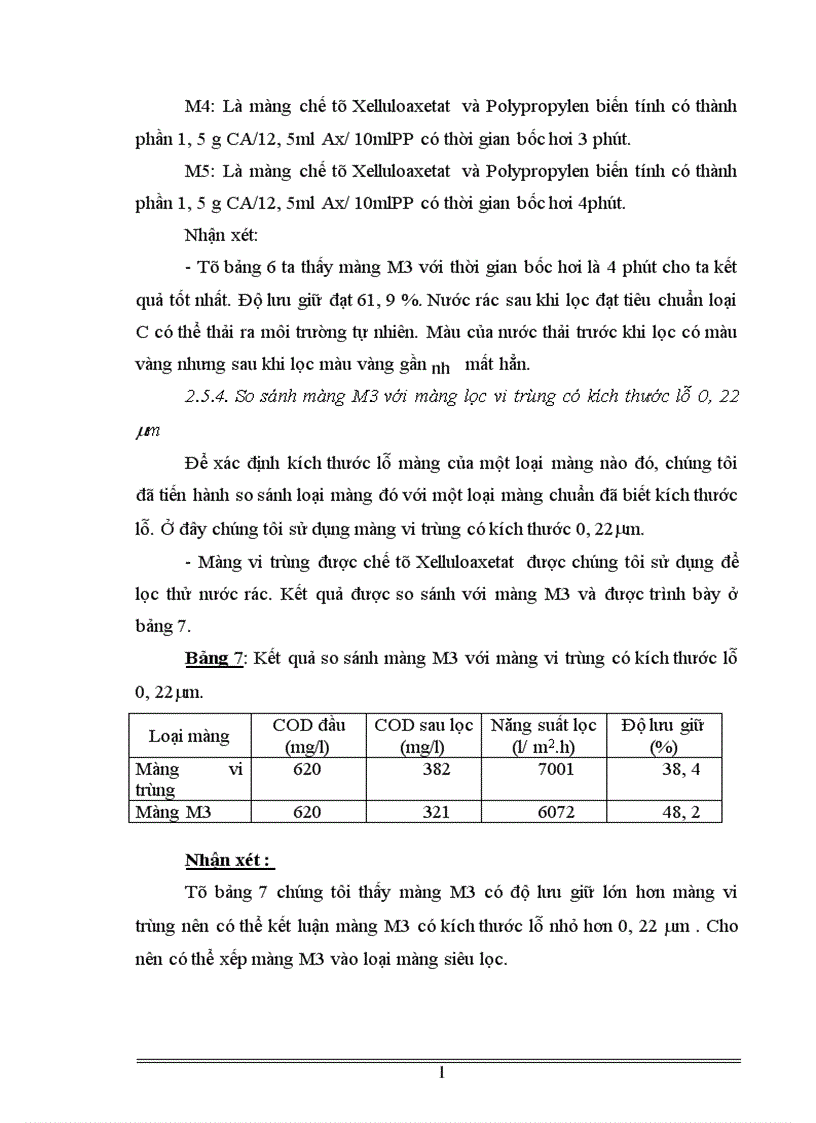 image for page Bước đầu nghiên cứu chế tạo màng siêu lọc ứng dụng thử để lọc bia và xử lý nước bãi rác Nam Sơn Sóc Sơn Hà Nội