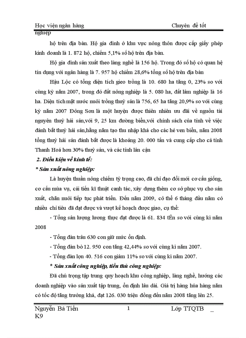 image for page Báo cáo thực tập tốt nghiệp tại NHNo PTNT chi nhánh Hậu Lộc